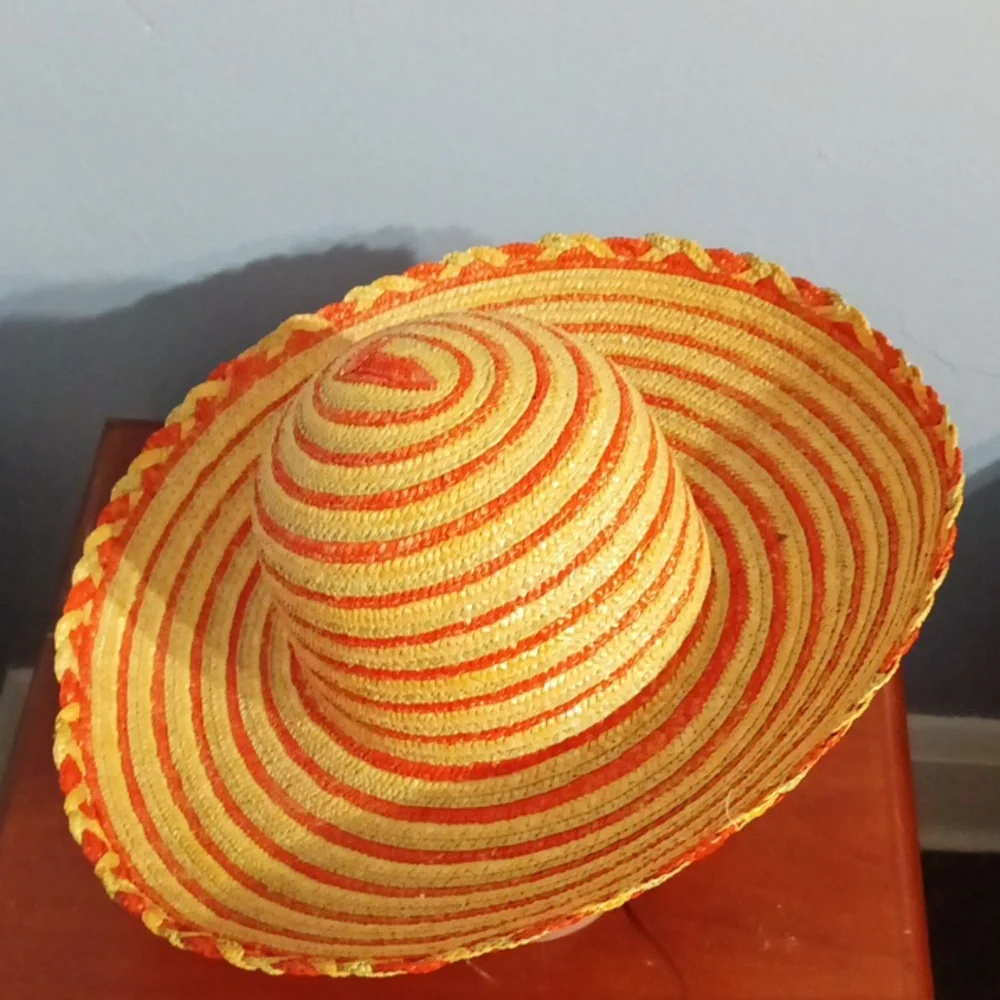 Street smart by Betmar women's orange green and tan summer hat 🌞⛱️